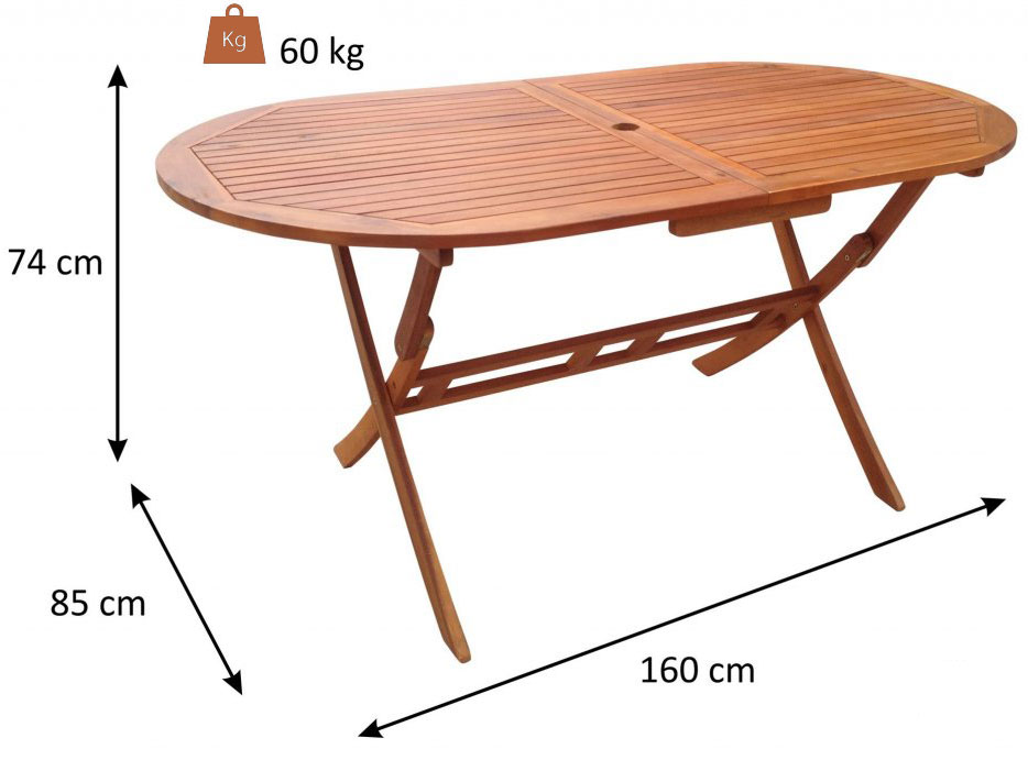 Baštenska Garnitura Od Drveta Ravello Boston - 6 Stolica i Sto - pogled 4