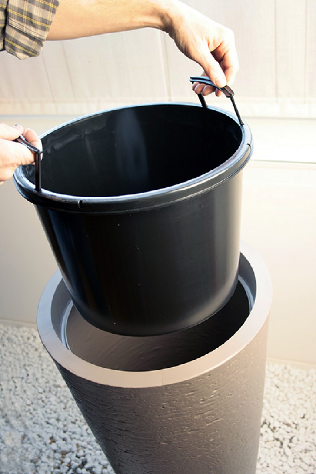 DiMartino Visoka Saksija Od Smole Tirso Plus 40 White - pogled 4