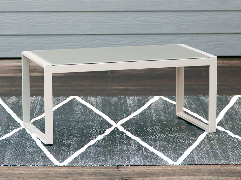 Baštenska Salon Garnitura - 2 Fotelje, Dvosed i Sto Sa Staklom - Metal - Petan - pogled 4