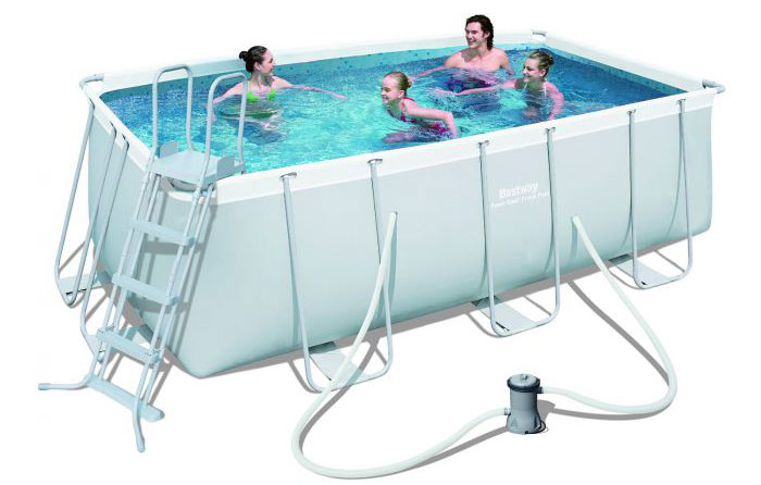 Pravougaoni Bazen Sa Čeličnom Konstrukcijom 412x201x122 cm BestWay Power Steel 56456 - pogled 4