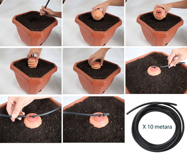 Zalivka Sistem za kapilarno zalivanje šest biljaka u kući ili bašti - pogled 4