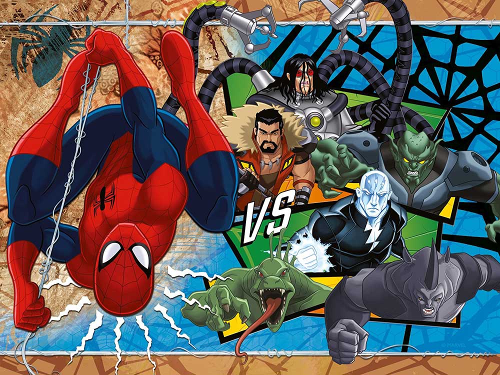 Ravensburger puzzle 72 delova -  Spiderman, 4 u 1 06867 - pogled 4