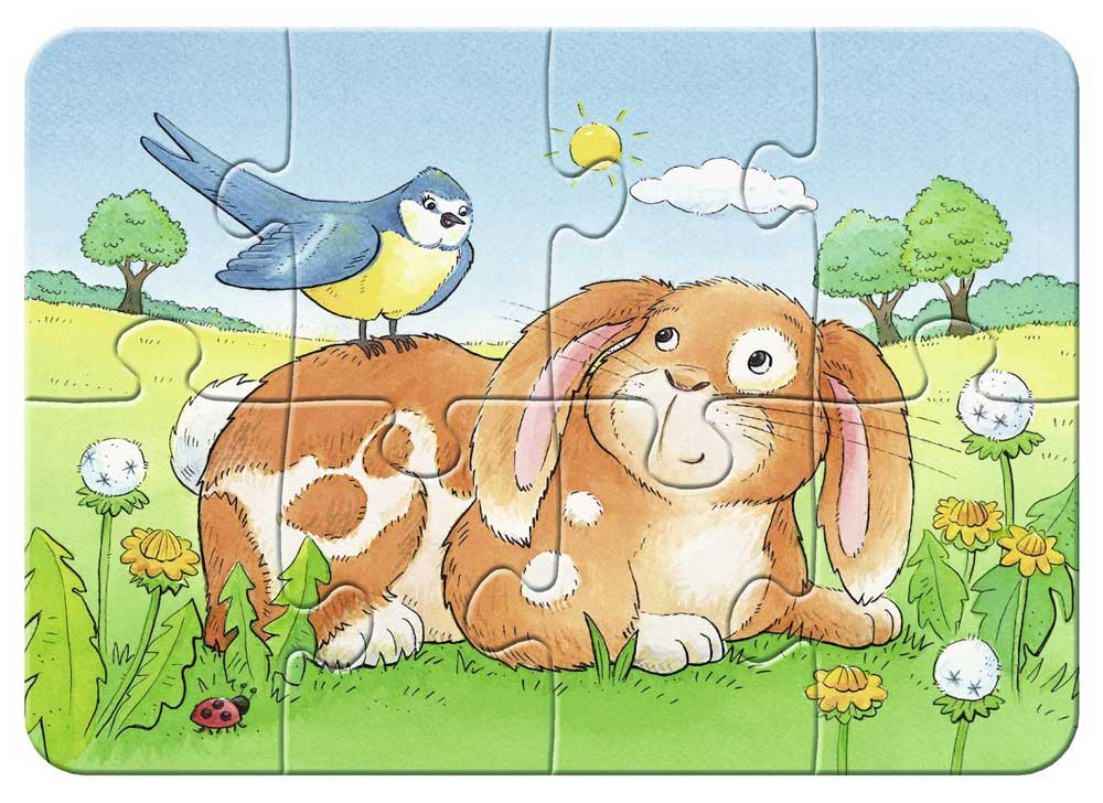 Ravensburger puzzle 20 delova - 4 u 1, ljubimci 06951 - pogled 4