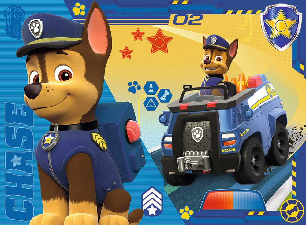 Ravensburger puzzle 72  dela - 4 u 1, Paw patrol  2 07033 - pogled 4
