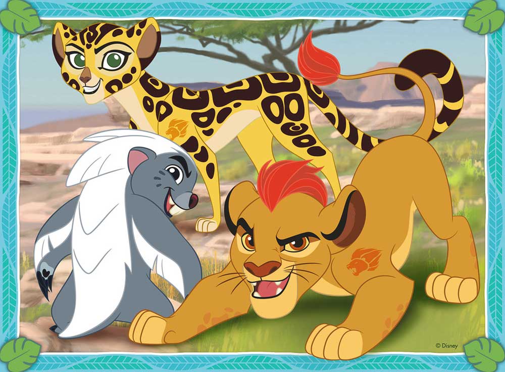 Ravensburger puzzle 72 dela -  4u1 Lion King, 07158 - pogled 4