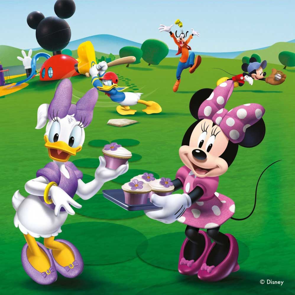 Ravensburger puzzle 122 dela - Miki Maus koferčić 07214 - pogled 4