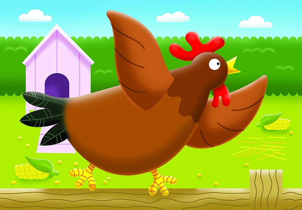 Ravensburger puzzle 14 delova - 4 u 1 Ranč 07302 - pogled 4