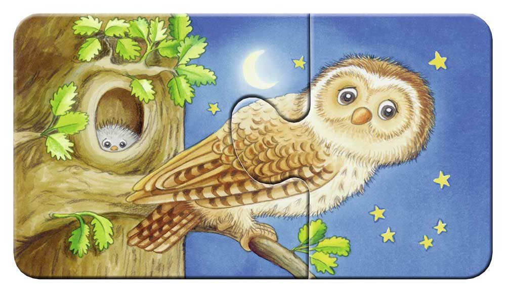 Ravensburger puzzle 18 delova - 9 u 1, šumske životinje 07365 - pogled 4