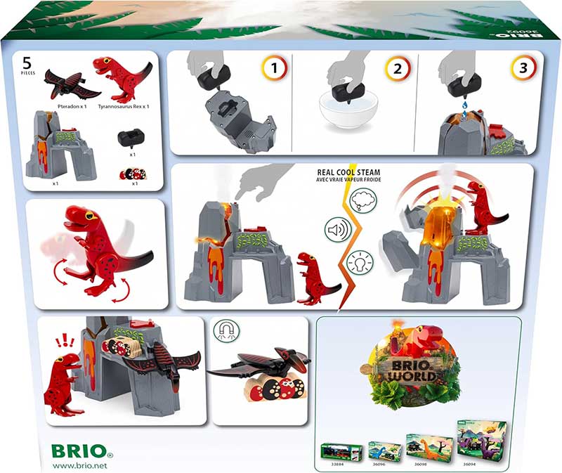 BRIO Dodatak za prugu Dinosaurus i vulkan koji eruptira 36092 - pogled 4