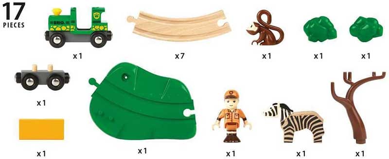 Safari voz sa prugom BRIO 33720 - pogled 4