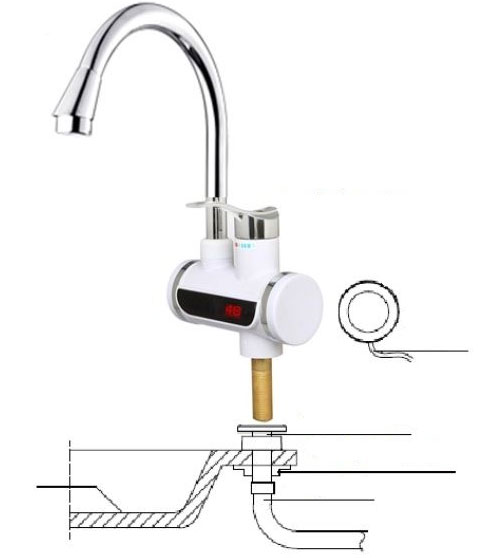 Sapir protočna slavina sa grejačem vode SP-7100-IE 2264 - pogled 4