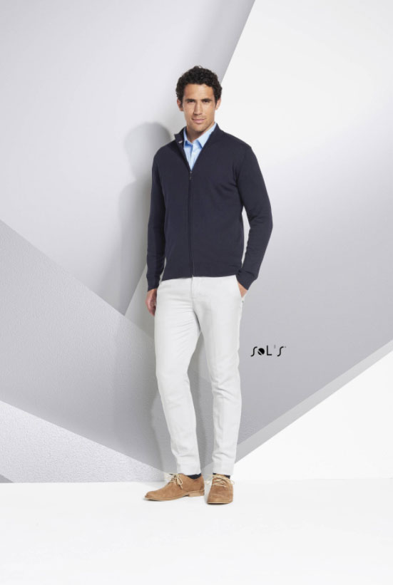 Sols Muški džemper sa rajsferšlusom Gordon Men Navy veličina 3XL 00548 - pogled 4