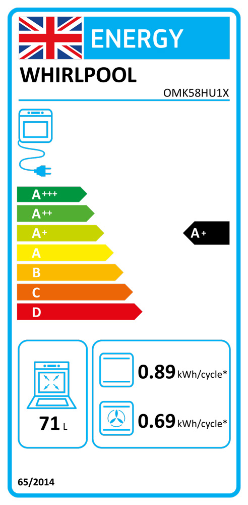 WHIRLPOOL OMK58HU1X ugradna rerna - pogled 4