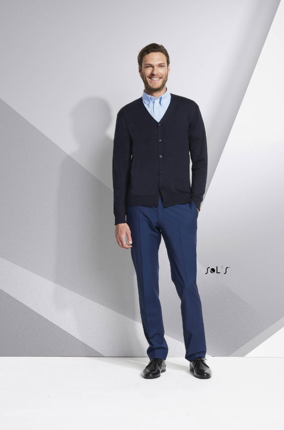 Sols Golden Men Klasičan muški džemper Grey veličina 3XL 90011 - pogled 4