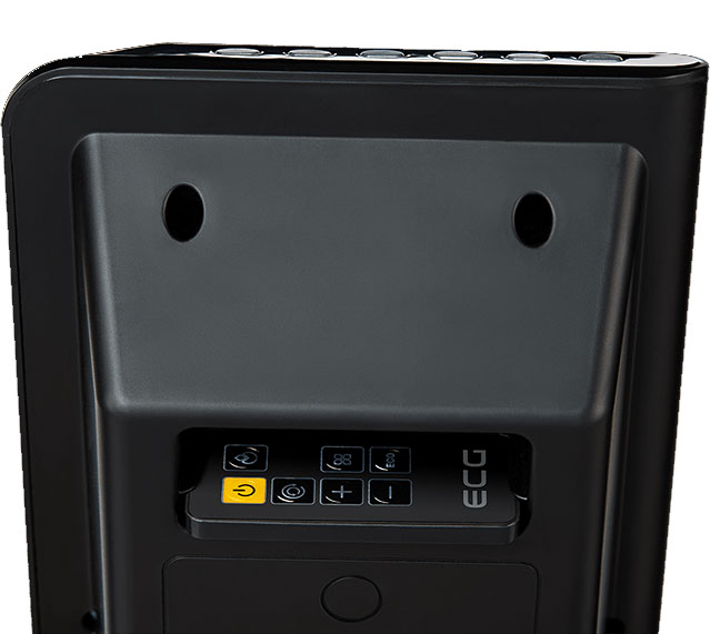 ECG Grejalica PTC sa daljinskim upravljačem KT 200 DT Black - pogled 4