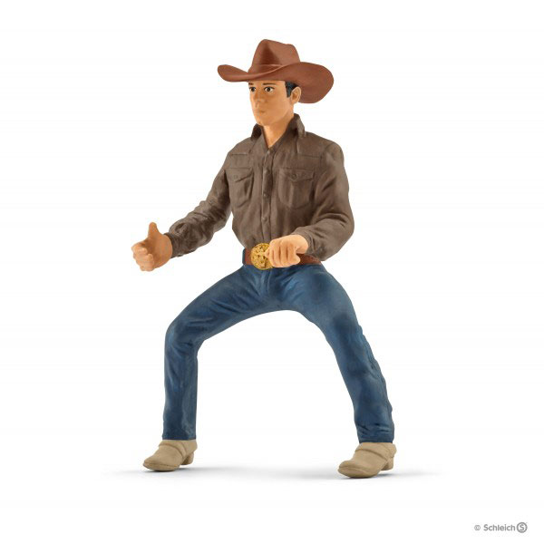 Schleich Figure Domaće životinje - Rodeo - Kauboj sa lasom na konju 41418 - pogled 4