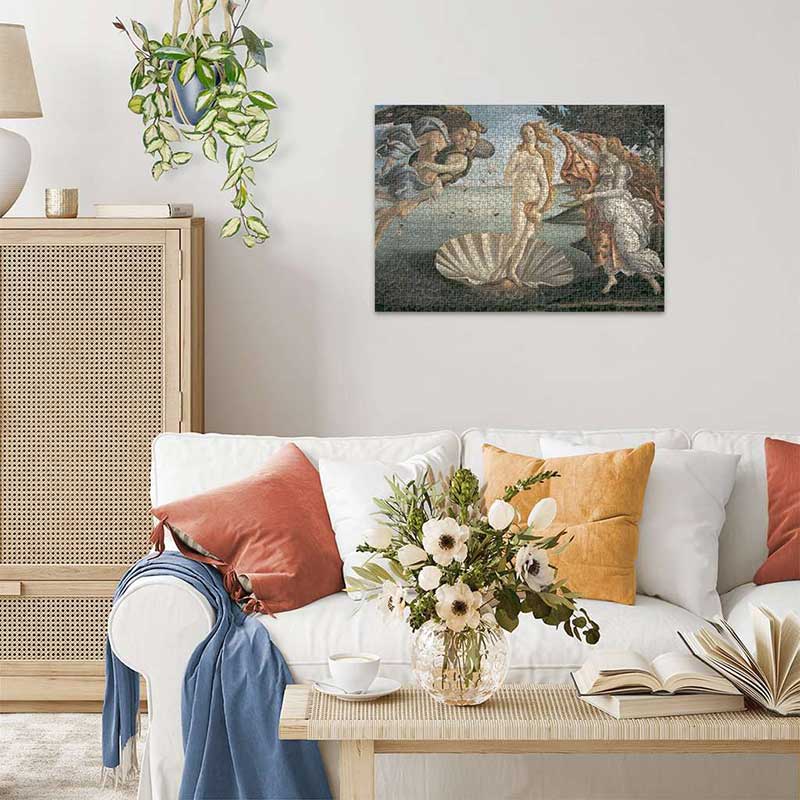 Ravensburger puzzle Art - Sandro Boticelli - The Birth of Venus 1000 delova - pogled 4