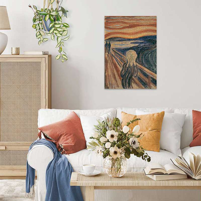 Ravensburger puzzle Art - Edvard Munch - The Scream - 1000 delova - pogled 4