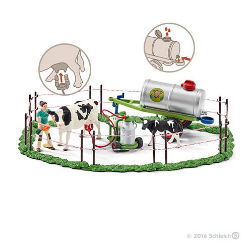 Schleich Figurice Domaće životinje - Muža krava na pašnjaku 41428 - pogled 4