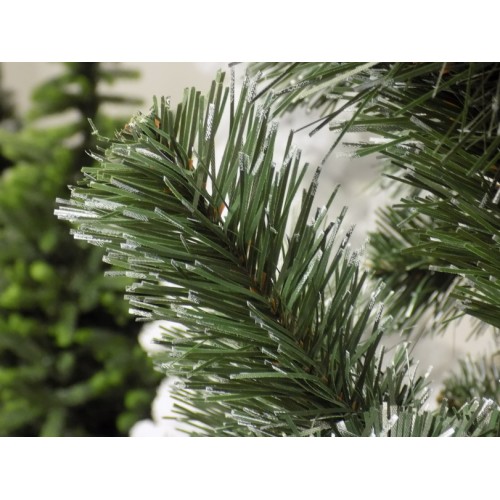 Novogodišnja Jelka Sa Belim Vrhovima Halmstad 220 cm Bez Lampica - pogled 4
