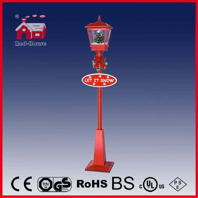 Ulična Lampa Novogodišnja 180 cm Red - pogled 4