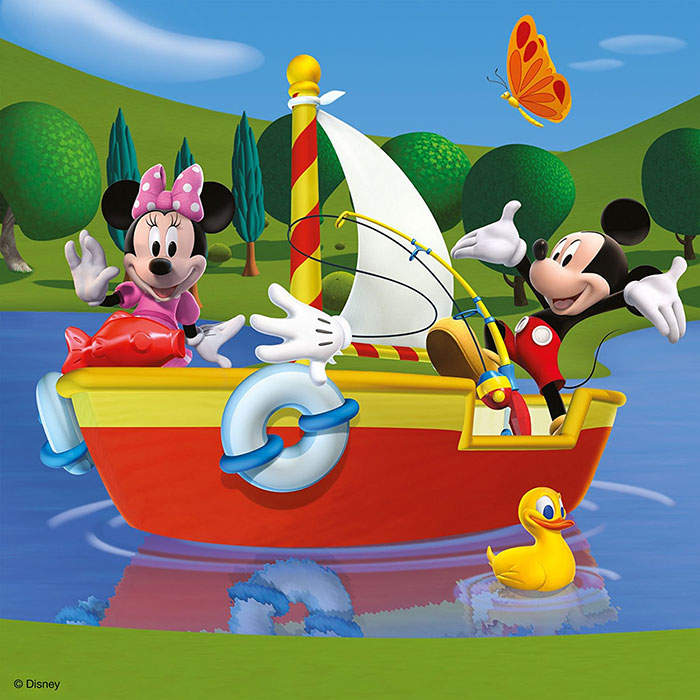 Ravensburger puzzle Dečije puzle - 3x49 - Disney - Mickey Mouse Club House - Svi vole Miki Mausa   3x49 delova RA09247 - pogled 4