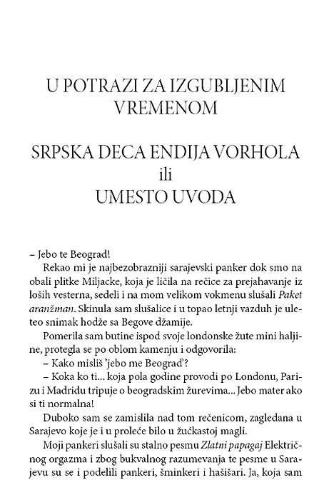 Apostoli Urbanog Beograda, Isidora Bjelica - pogled 4