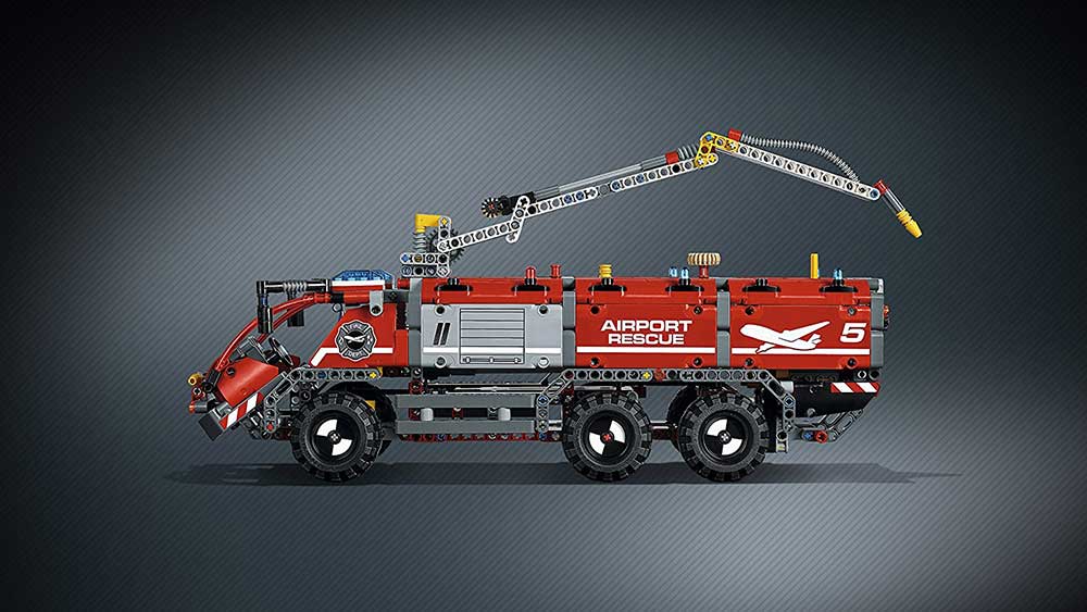 LEGO® Technic - Model 2 u 1 - Airport Rescue Vehicle - Fire Rescue Vehicle - Aerodromsko spasilačko vozilo - Vatrogasno vozilo  1098 delova 42068 - pogled 4