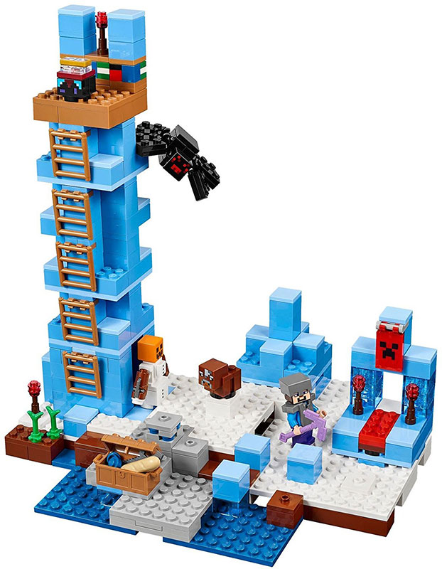 LEGO® Minecraft kocke  The Ice Spikes - Ledeni vrhovi  454 dela  21131 - pogled 4
