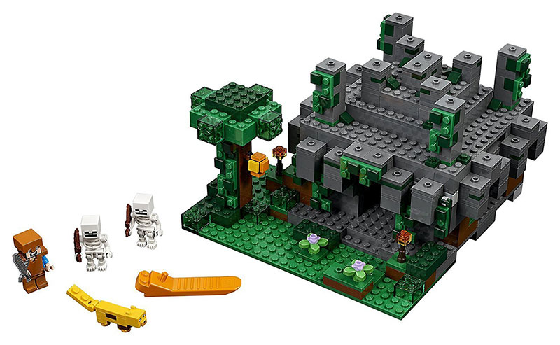LEGO® Minecraft kocke  The Jungle Temple - Hram u džungli  598 delova  21132 - pogled 4