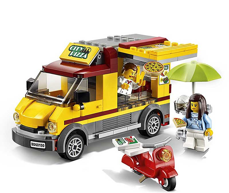 LEGO® City kocke Vozila - Pizza kamion 60150 - pogled 4