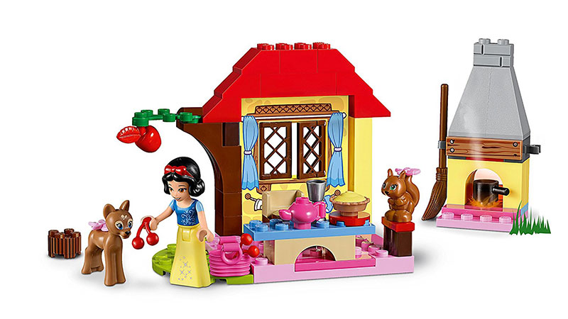 LEGO Juniors kocke Disney Princess - Snow Whites Forest Cottage - Snežanina koliba u šumi 67 delova 10738 - pogled 4