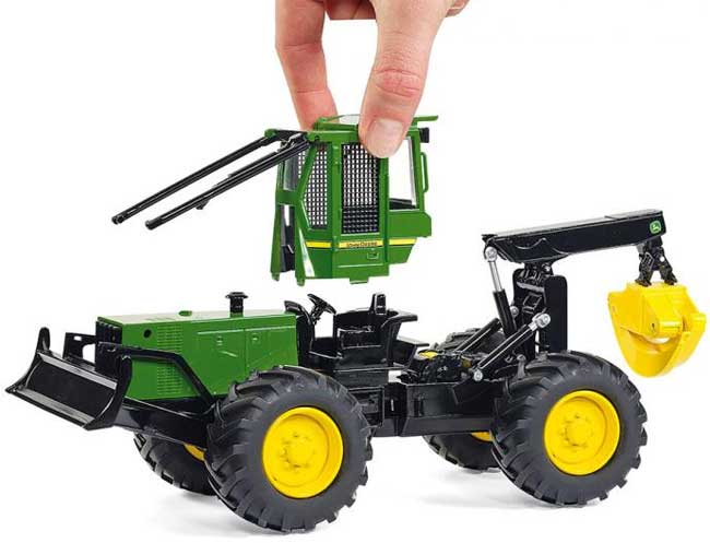 Siku Traktor John Deere za prenos stabala 4062 - pogled 4