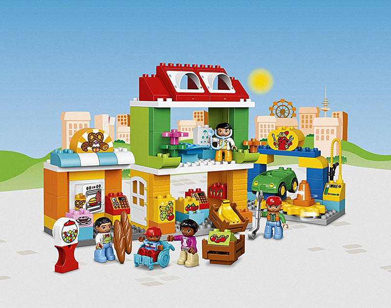 LEGO® DUPLO® kocke My Town - Town Square – Komšiluk 98 delova 10836 - pogled 4