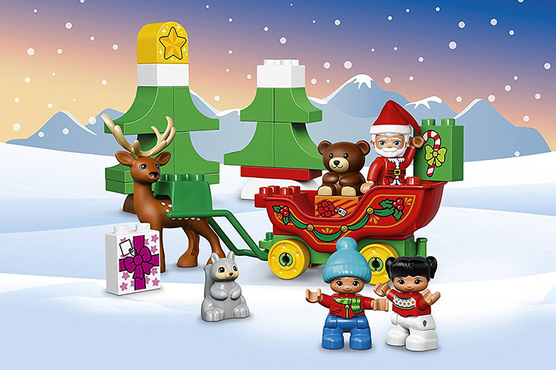 LEGO® DUPLO® kocke Santas Winter Holiday – Deda Mrazovi zimski praznici 45 delova 10837 - pogled 4