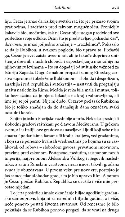 Rubikon, Tom Holand - pogled 4