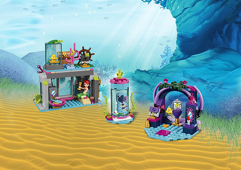LEGO Disney kocke Disney Princess - The Little Mermaid - Ariel and the Magical Spell – Mala sirena - Arijel i magične čini 222 dela 41145 - pogled 4
