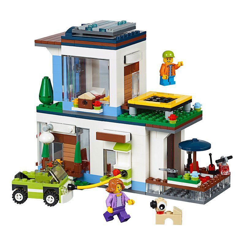 LEGO® Creator kocke 3 in 1 - Modular Modern Home - Savremeni dom 386 delova 31068 - pogled 4
