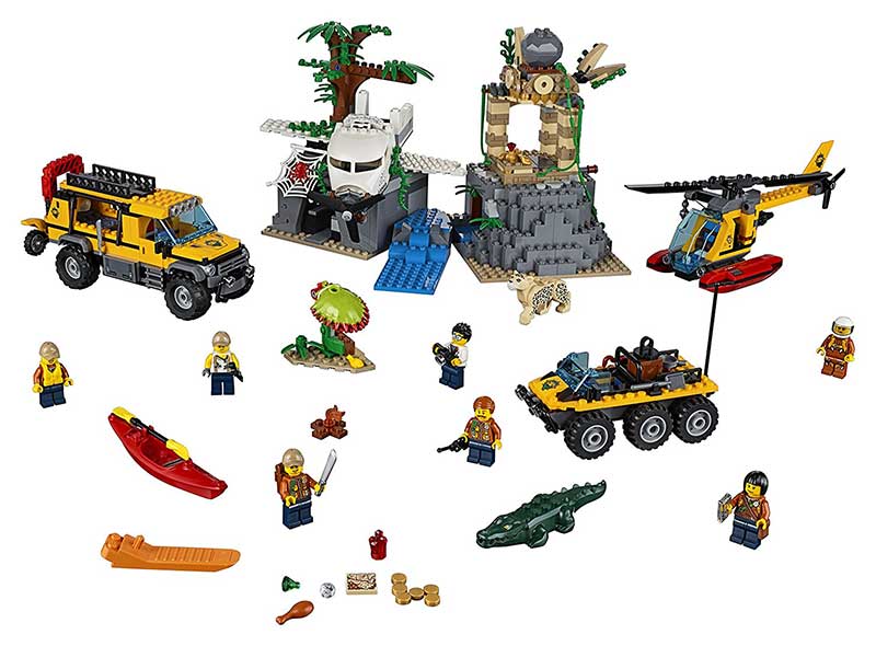 LEGO® City kocke Jungle Exploration Site - Džungla: Istraživački lokalitet 813 delova 60161 - pogled 4
