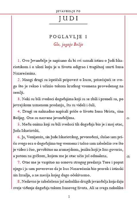Jevanđelje Po Judi Venijamina Iskariotskog, Džefri Arčer - pogled 4