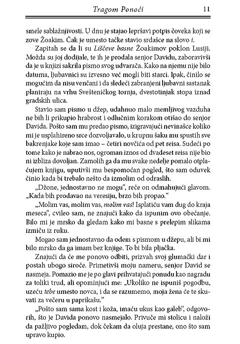 Tragom Ponoći, Ričard Zimler - pogled 4