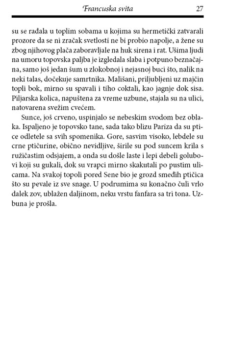 Francuska Svita, Irina Nemirovska - pogled 4