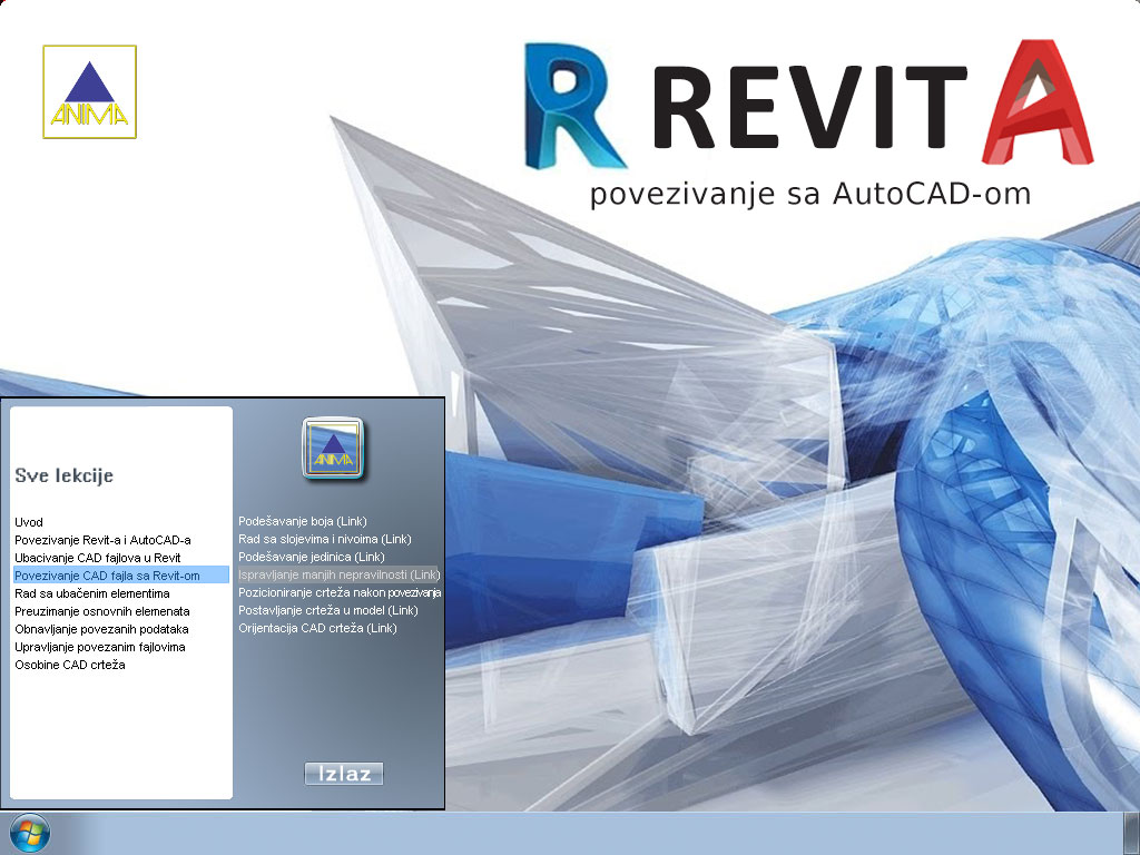 Komplet multimedijalnih kurseva za Revit - pogled 4