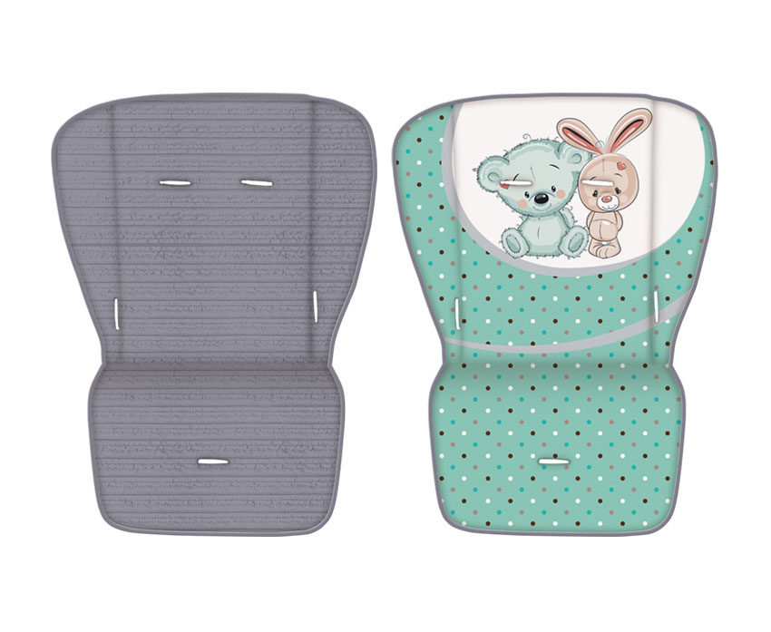 Lorelli Bertoni Kolica AERO sa navlakom za noge Grey and Green Friends - pogled 4