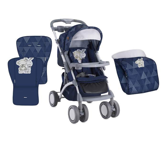 Lorelli Kolica APOLLO Dark Blue Friends + Torba za mame - pogled 4