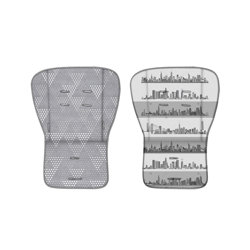 Lorelli Kolica S700 Rose and Grey Cities + Torba za mamu - pogled 4