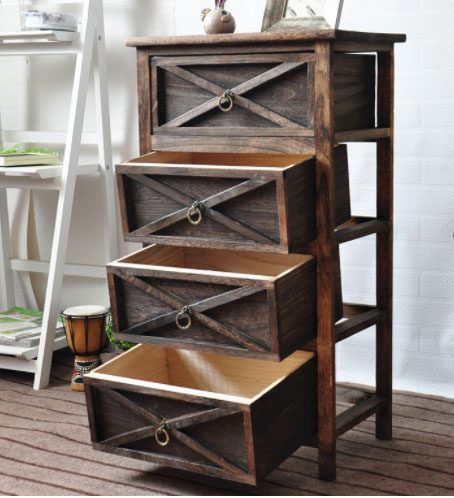 Rustik Komoda Sa 4 Fioke - pogled 4