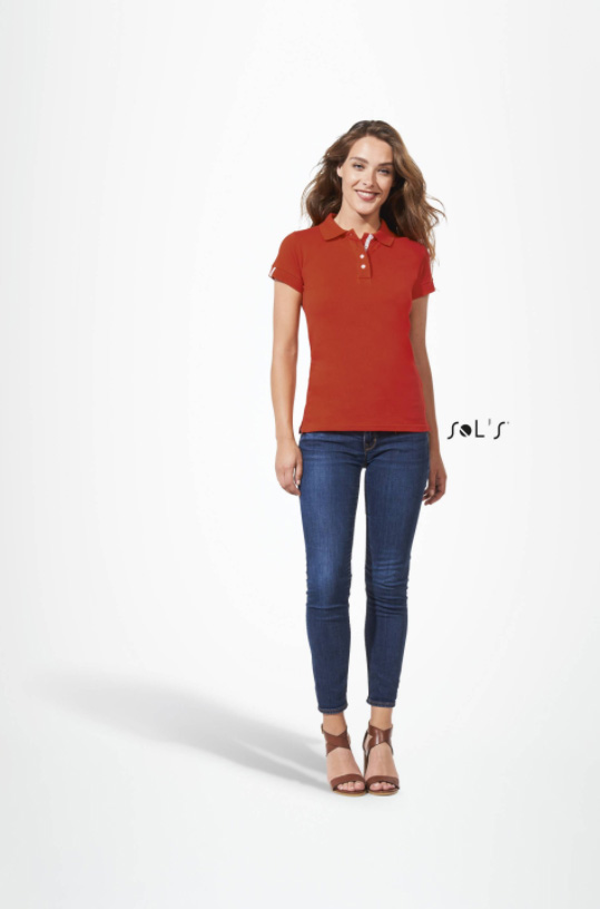 Sols Ženska majica sa kragnom i kratkim rukavima vel. L Portland Women Burnt Orange 00575 - pogled 4