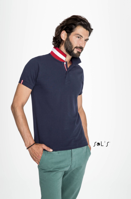 Sols Muška majica sa kragnom Patriot Dark Grey vel. 3XL 00576 - pogled 4