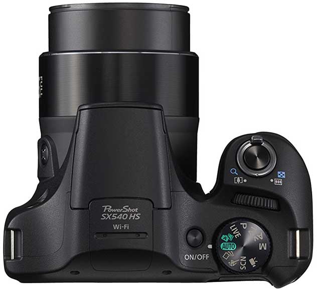 Digitalni fotoaparat Canon SX540HS BK - pogled 4